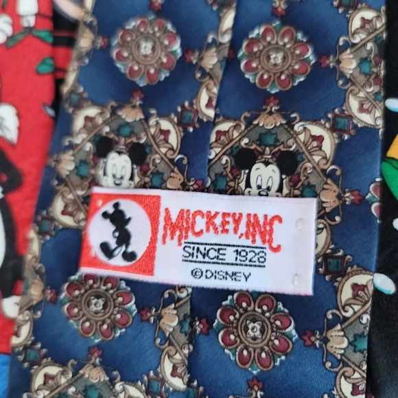 Mixed Characters Ties Lot Of 5 Five Vintage Dr Seuss Looney Tunes Mickey Mouse - Picture 5 of 11